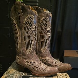 Women's Brown / Gray Corral  Western Heeled Boots
